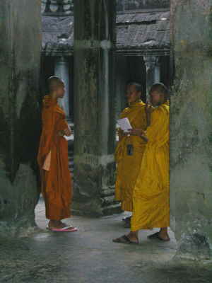 Mnch im Angkor Wat