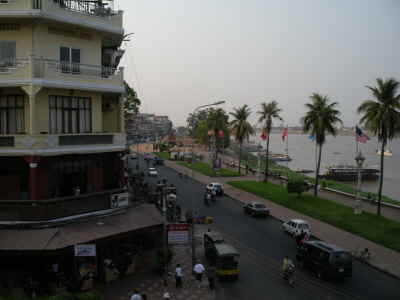 Blick aufs Ufer aus dem FCC Club