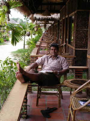 Unsere schne Unterkunft am Strand