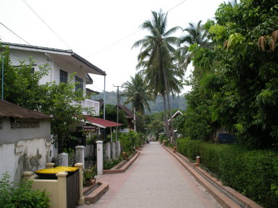 Typisches Strassenbild Luang Prabang